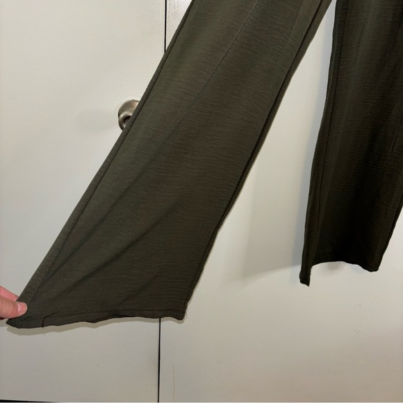 Ci Sono Olive Green Wide Leg Cargo Pants Size Small - Picture 3 of 7